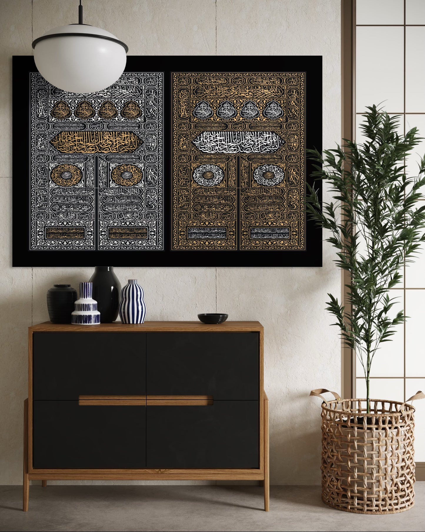 Bab al-Kaabah – Kiswah Door Canvas