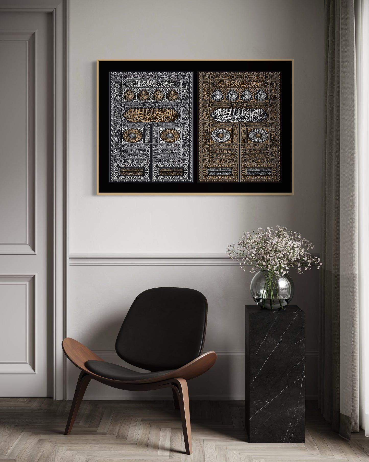 Bab al-Kaabah – Kiswah Door Canvas