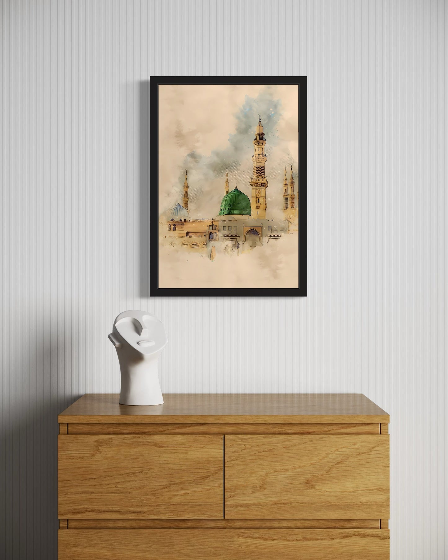Masjid an-Nabawi Watercolour Canvas