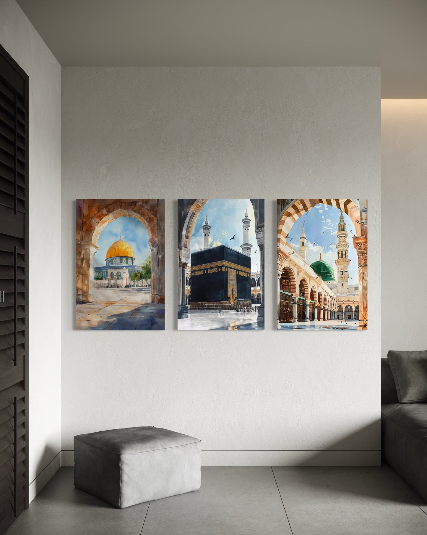 Al-Aqsa, Kaaba & Masjid an-Nabawi Set of 3