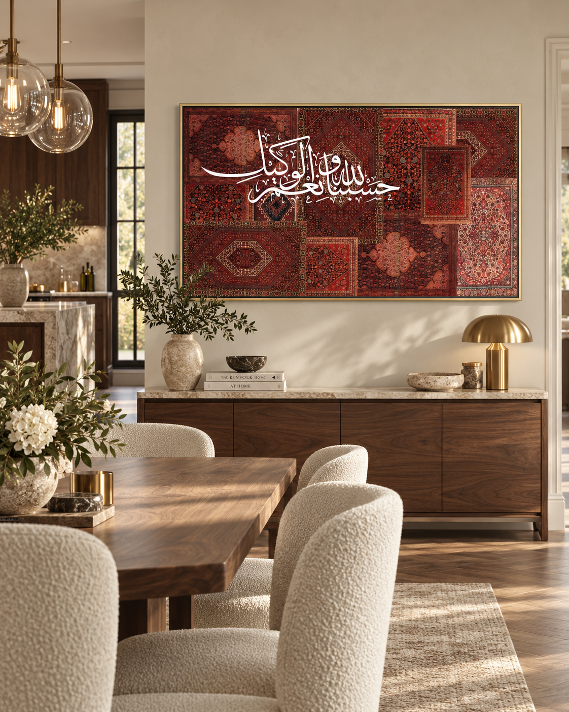 Hasbunallah Wa Ni'mal Wakeel - Persian Textures Canvas