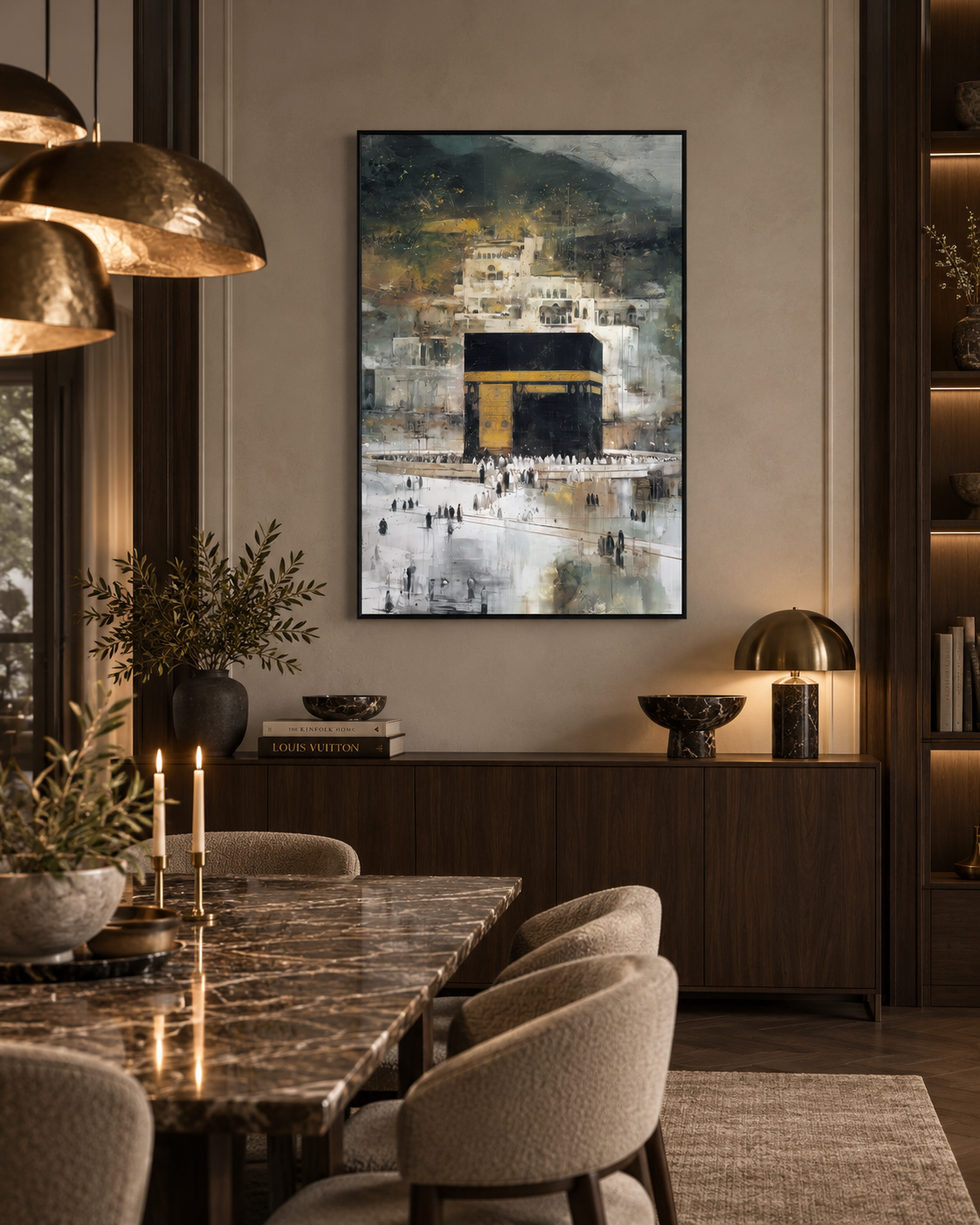 Majesty Of Makkah - Abstract Canvas