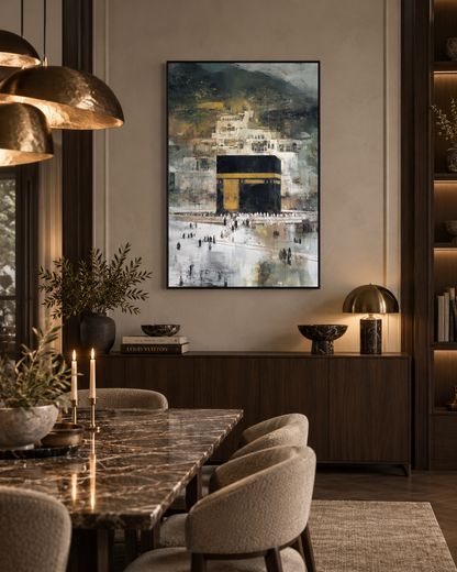 Majesty Of Makkah - Abstract Canvas