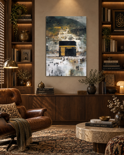 Majesty Of Makkah - Abstract Canvas