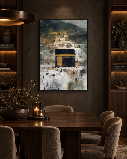 Majesty Of Makkah - Abstract Canvas
