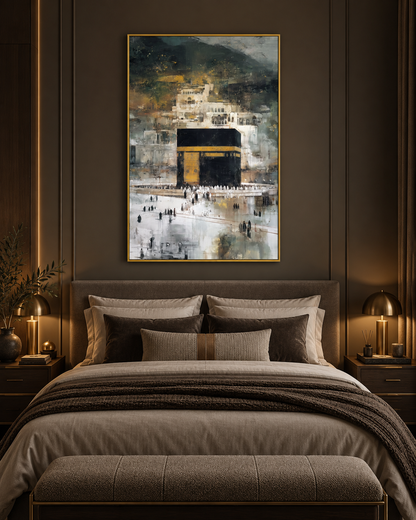 Majesty Of Makkah - Abstract Canvas