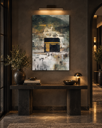 Majesty Of Makkah - Abstract Canvas