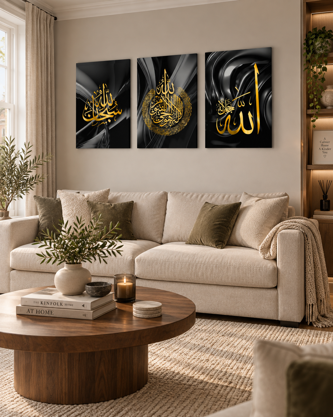 SubhanAllah, Ayatul Kursi and Allah abstract panels, view 4