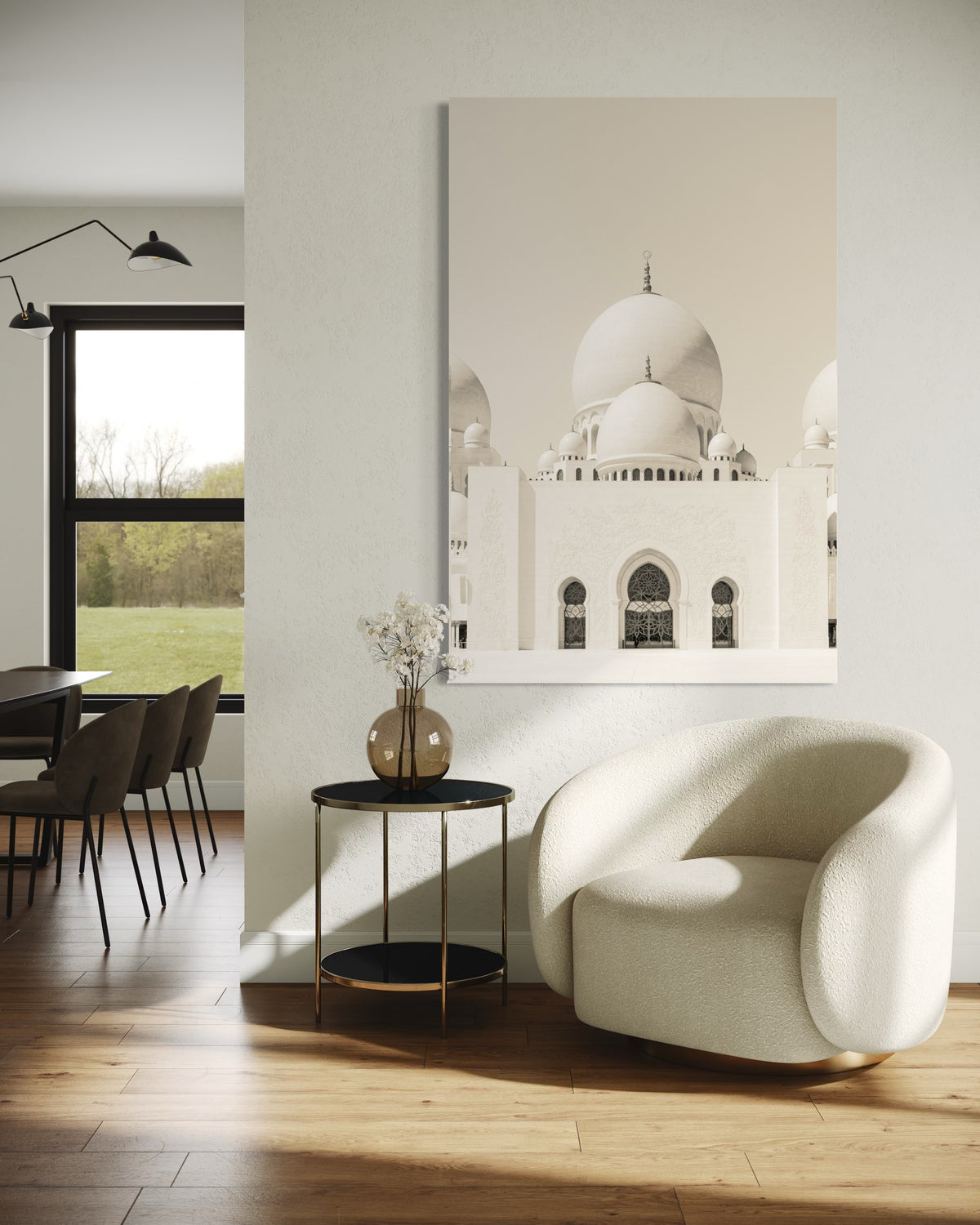 Sheikh Zayed Grand Mosque white domes canvas, view 3
