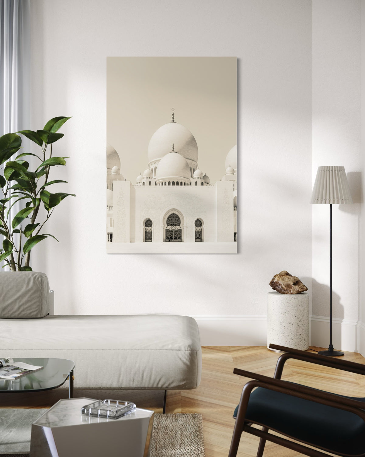 Sheikh Zayed Grand Mosque white domes canvas, view 4