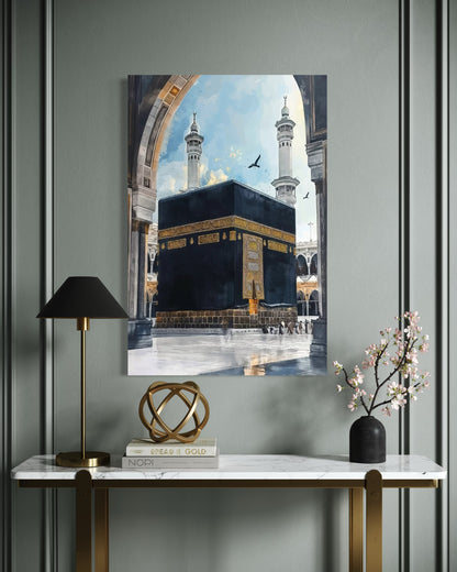 The Kaaba at the heart of Masjid al-Haram, view 4