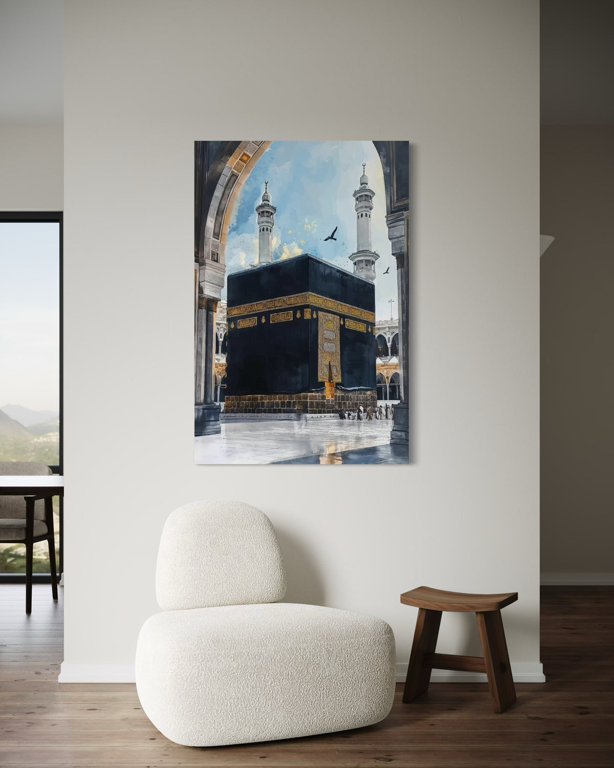 The Kaaba at the heart of Masjid al-Haram, view 5
