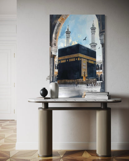 The Kaaba at the heart of Masjid al-Haram, view 3