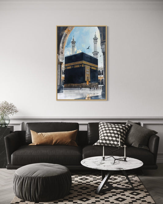 Kaaba in Makkah within Masjid al-Haram – Elnouré Islamic wall art