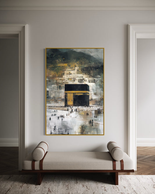 Majesty Of Makkah - Abstract Canvas