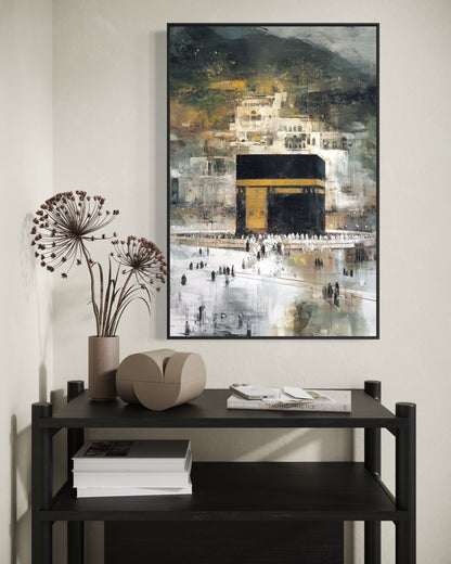 Majesty Of Makkah - Abstract Canvas
