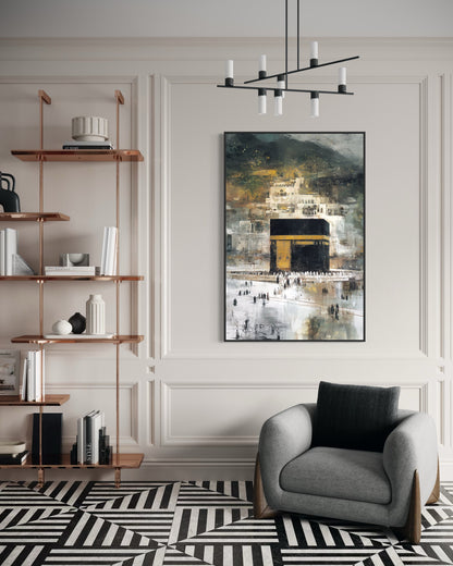 Majesty Of Makkah - Abstract Canvas