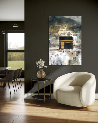 Majesty Of Makkah - Abstract Canvas